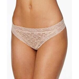 Jenni By Jennifer Moore Womens Cheeky Lace Trim Thong Size S